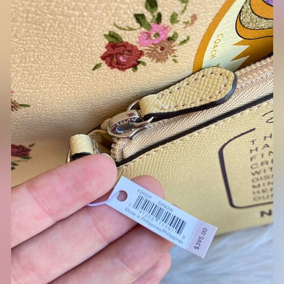 NWT | COACH Disney Mickey Floral Reversible Tote + Pouch + Wallet Ava City Metro - Picture 4 of 11